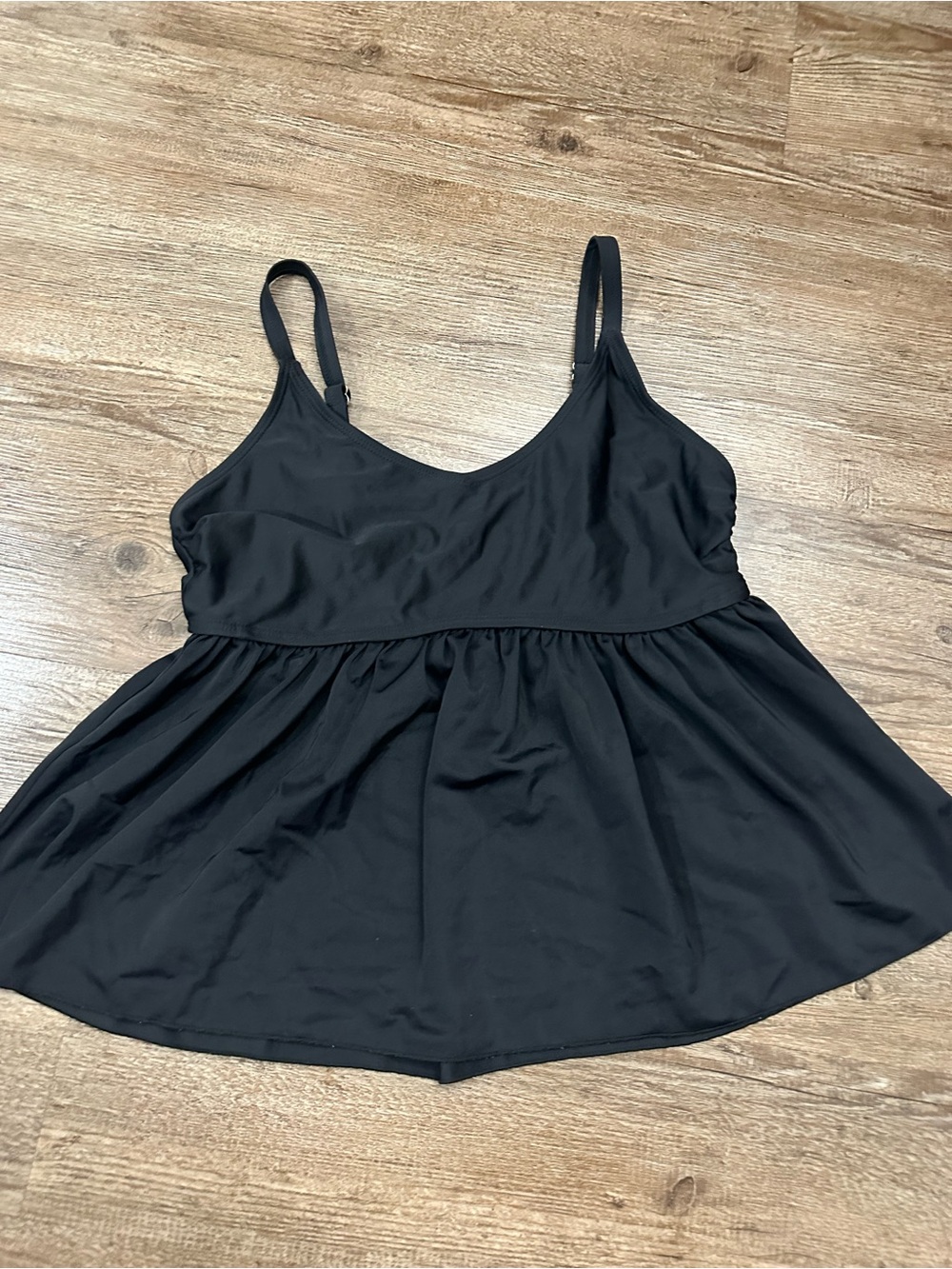 Black Women's Peplum Babydoll Camisole